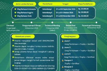 Lomba Vlog BIPA Unisma 2026