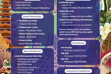 Lomba Bernyanyi dan Mendongeng BIPA 2026 di Unisma