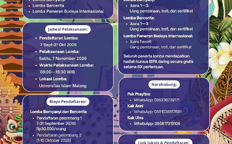 Lomba Bernyanyi dan Mendongeng BIPA 2026 di Unisma