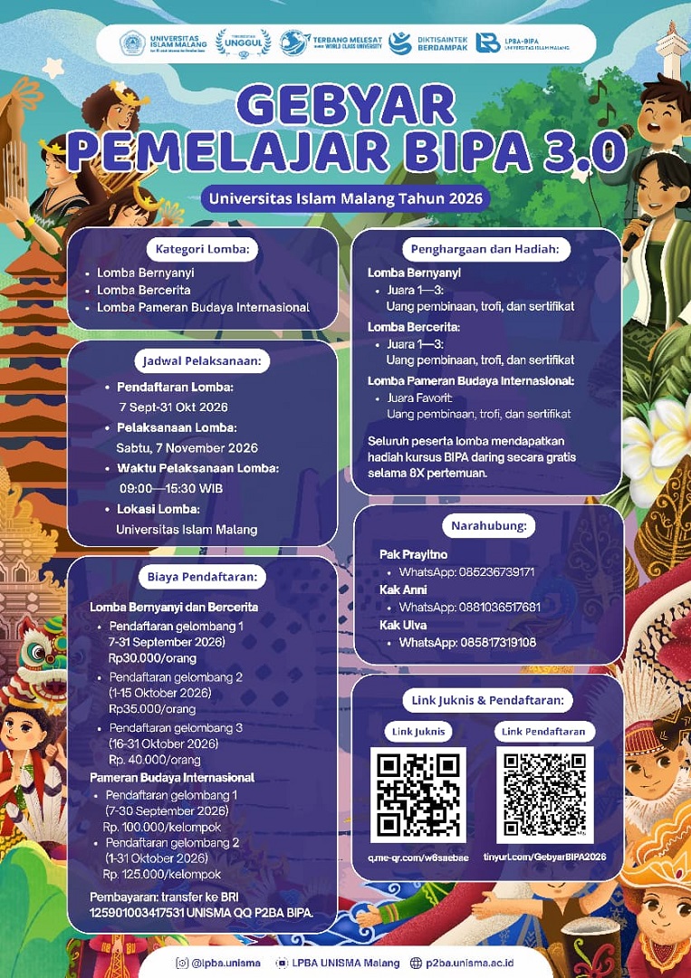 Lomba Bernyanyi dan Mendongeng BIPA 2026 di Unisma